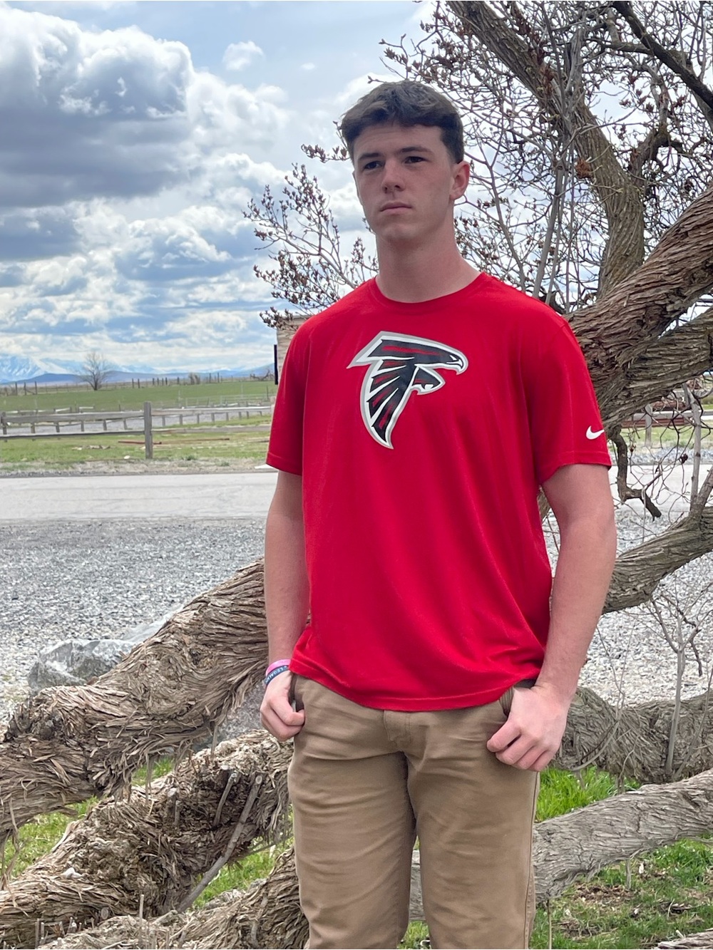 Nike Men’s Red Atlanta Falcons Logo Tee